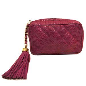 Chanel Fringe Pouch Bag Black